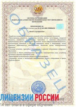 Образец сертификата соответствия (приложение) Дудинка Сертификат ISO 27001